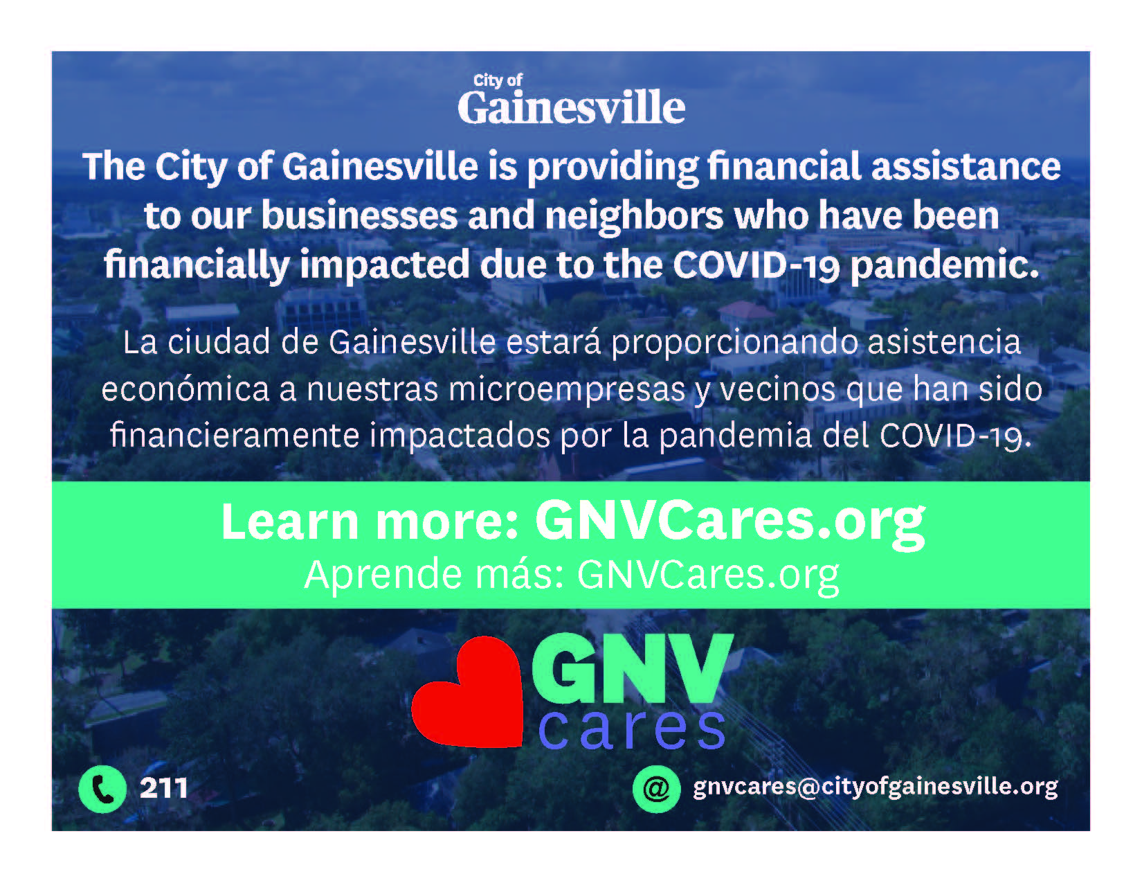 GNVCares Program to Provide COVID-19 Related Relief to Neighbors and Small Businesses